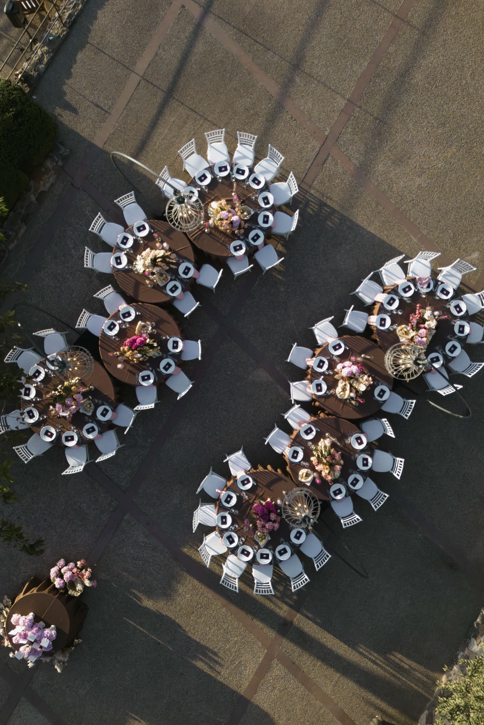 Sardinia wedding drone photography